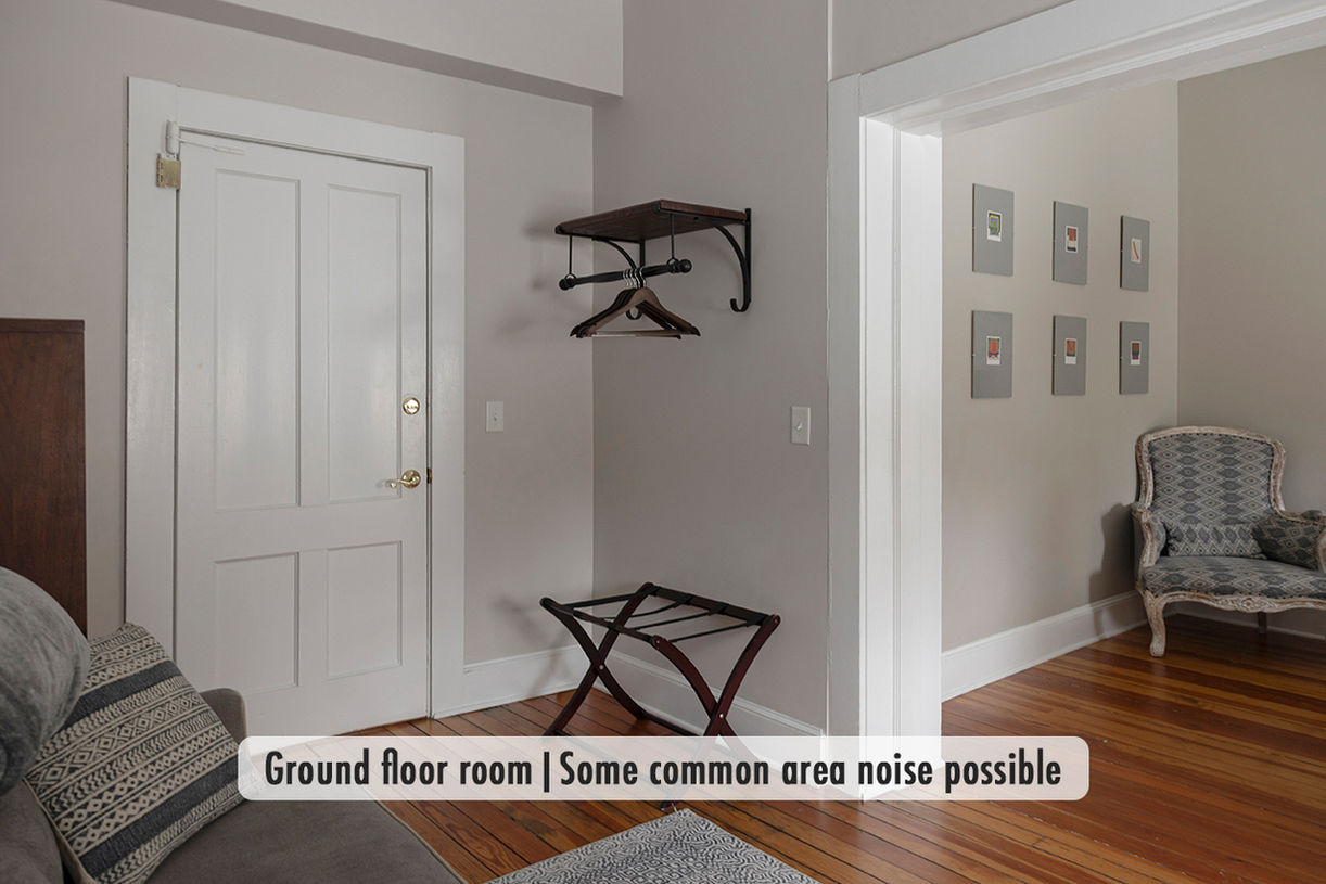 Room 12 | ADA-Compliant at Lakehouse Inn featuring accessible design with wide doorways, grab bars, spacious layout, and modern furnishings for a comfortable stay