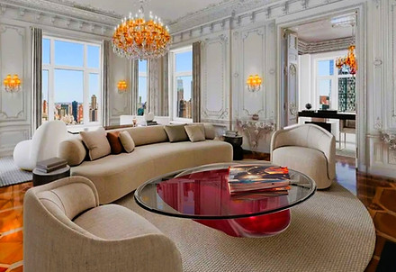 coffee table model EJO 7 Umbrian red