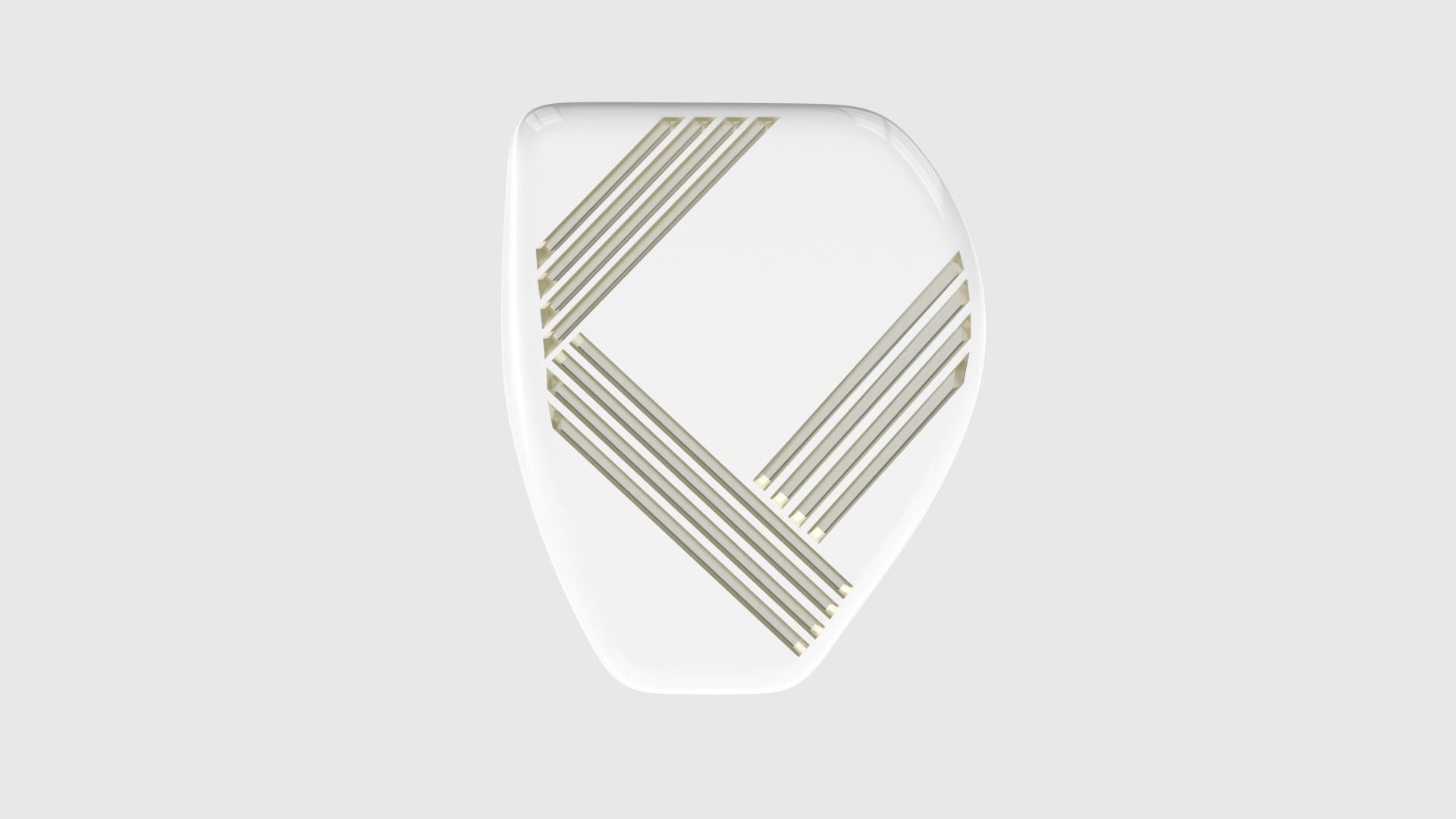 Alessia, ligne 2, arctic white, platine