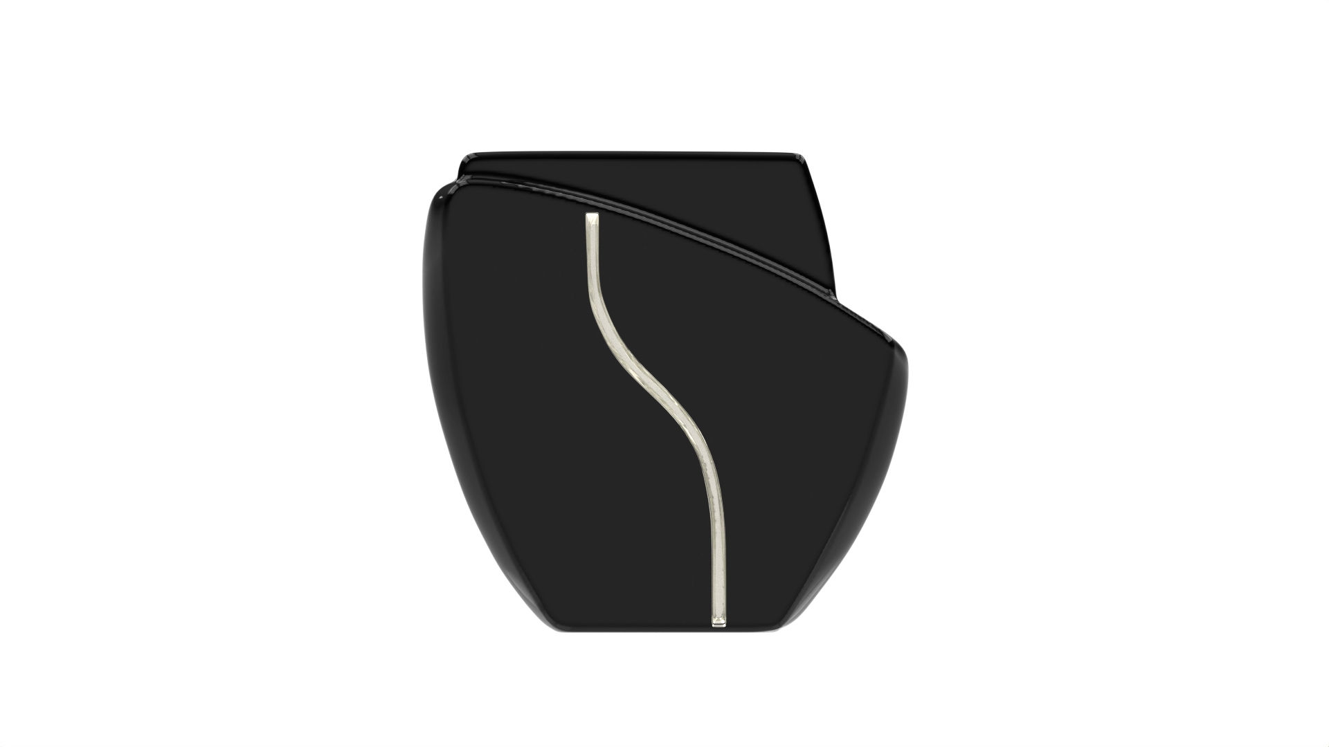 Agostina, ligne 2b, black diamonds, platine