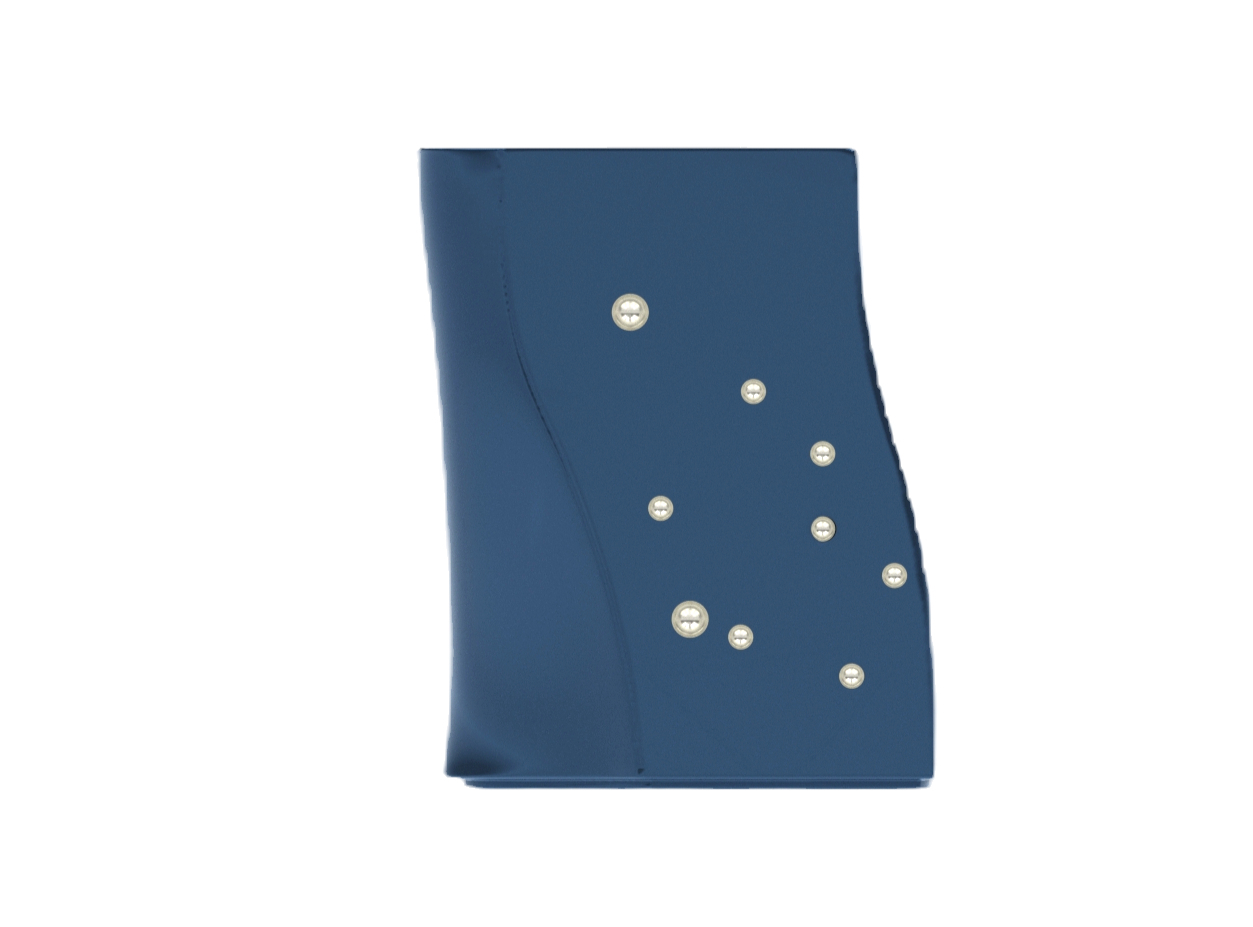 Adelma, constellation 3, lunar blue, platine