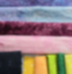 Fabric pull for The Rose Moon, filled with a varity of batiks and prints