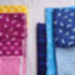 Fabric pull for the Courtside bag from ByAnnie using bold color and prints from "IamLunaSol" for Windham Fabric
