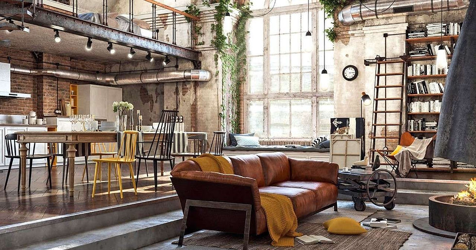 Phong Cách Nội Thất Industrial: Thô Mộc, Độc Đáo và Đầy Cá Tính