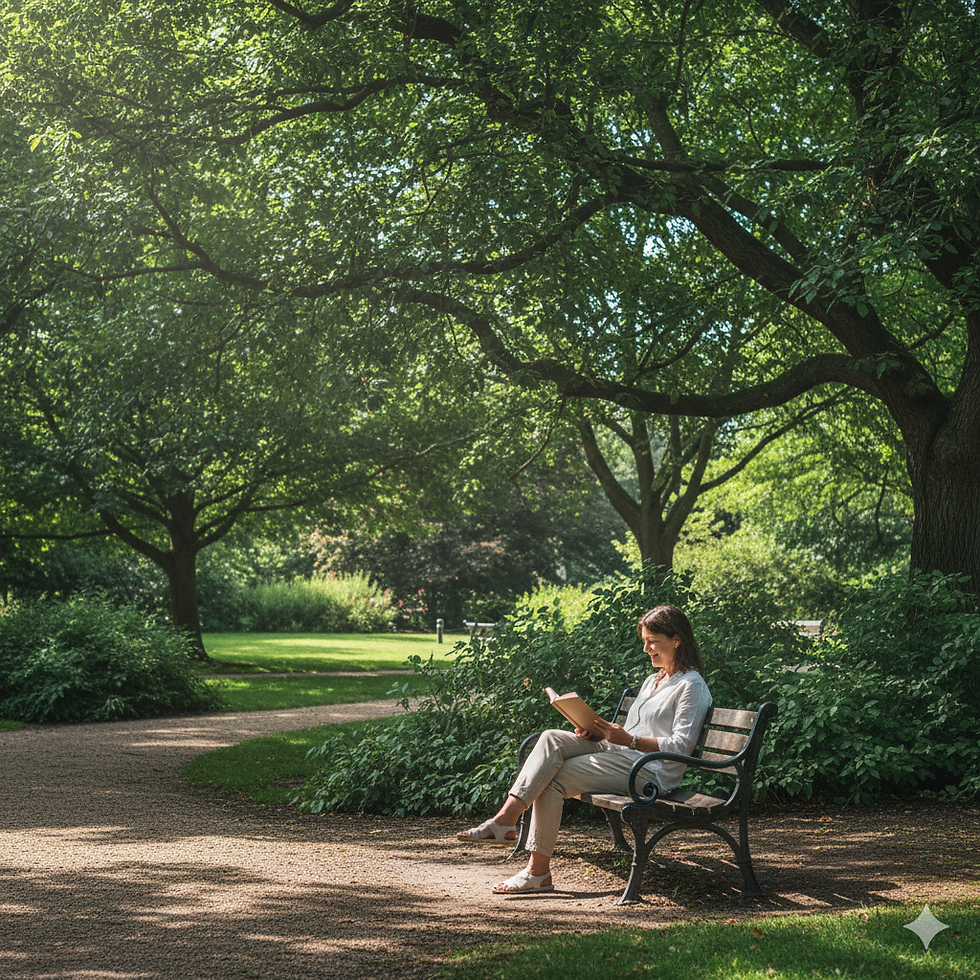 Khoảnh khắc bình yên giữa lòng thành phố. Thiên nhiên giúp chúng ta tìm lại sự cân bằng, xua tan căng thẳng và lo âu.