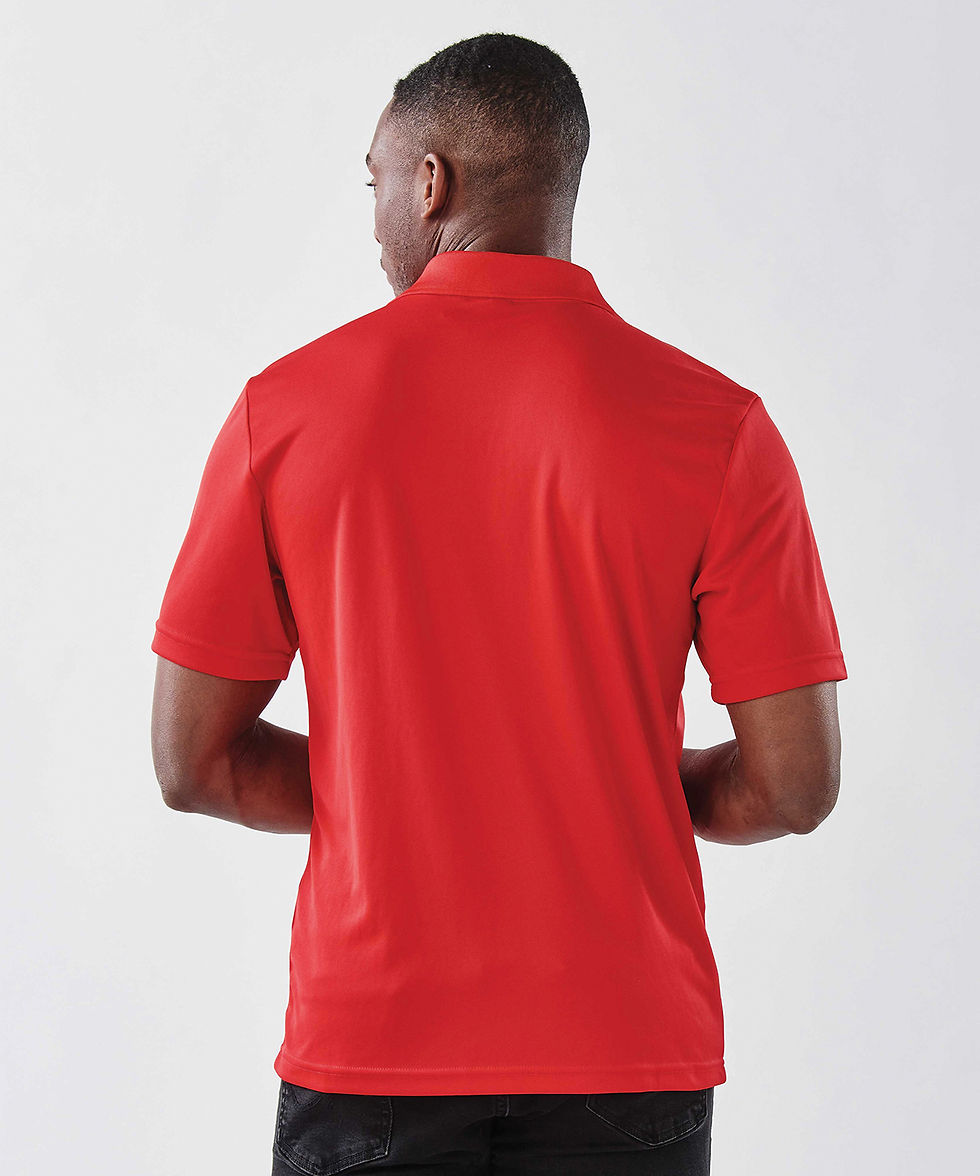 Thumbnail: ST172 Polo Shirt Red Back