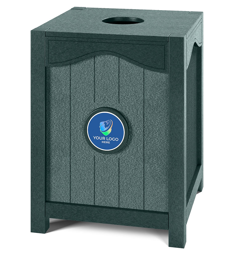 Thumbnail: Green Recycled Golf Litter Bin