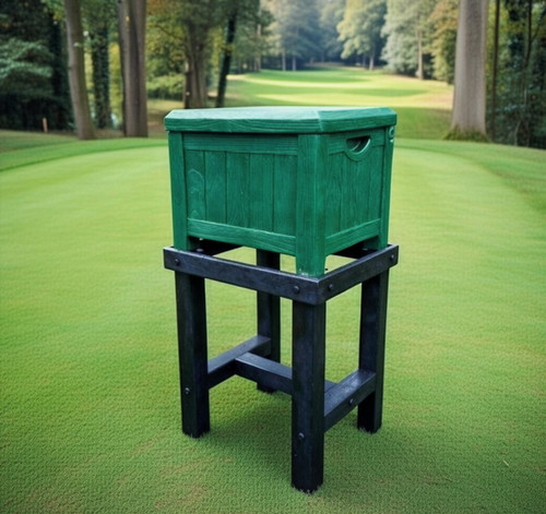 Divot Box Mounted on Recycled Stand | Day Links - Golf