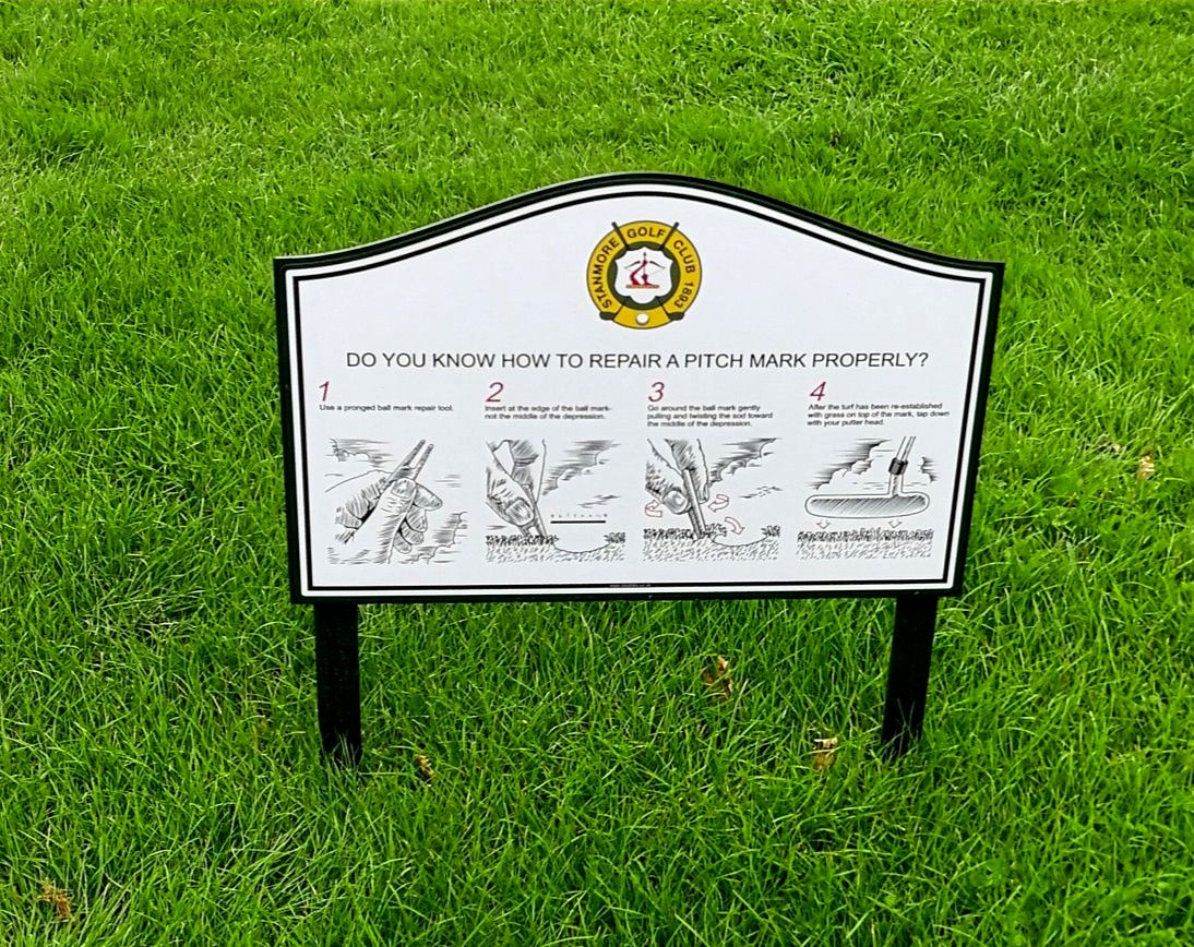 Repair your Pitchmark Sign