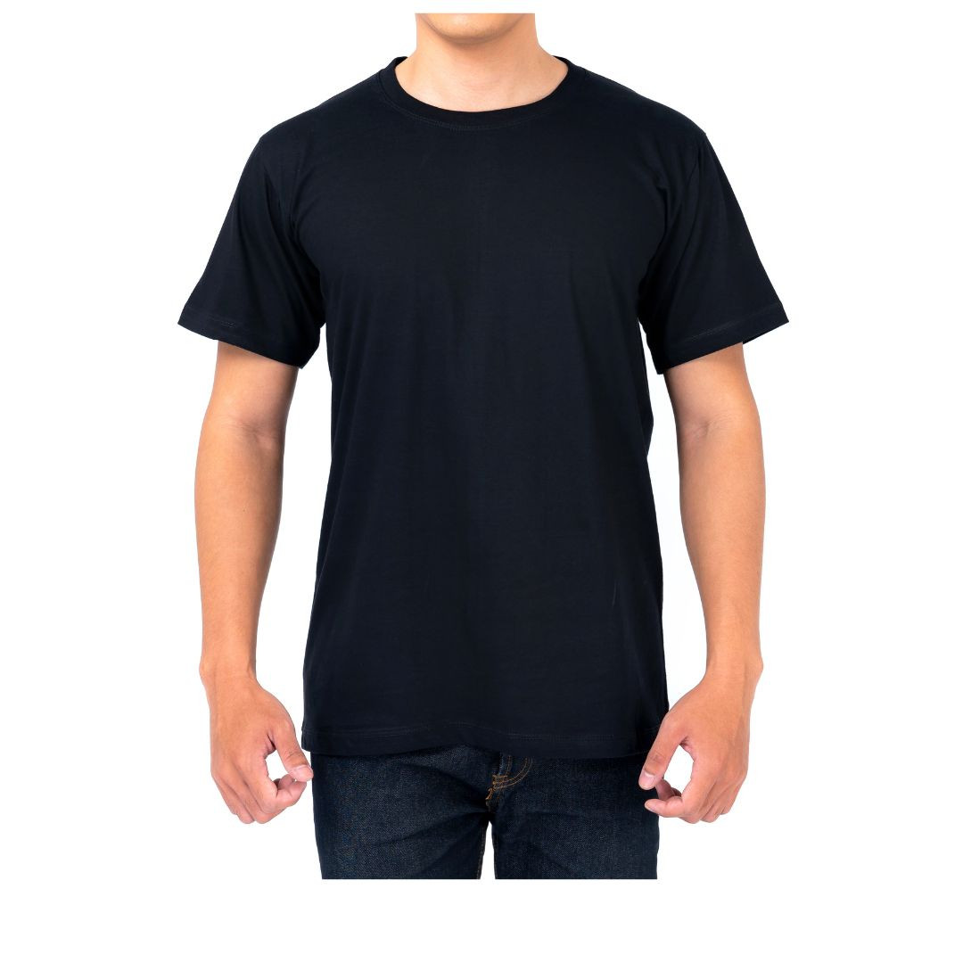BLACK ROUND NECK T-SHIRT