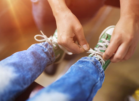 "MOM! Can You Tie My Shoes Again?"