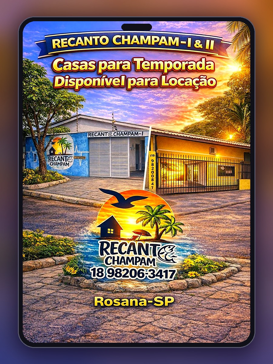 Arte Recanto Champam I e II: casas para temporada em Rosana-SP