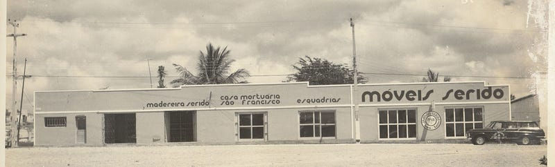 Fachada antiga da Móveis Seridó na Biografia do Padre Fabio Potiguar