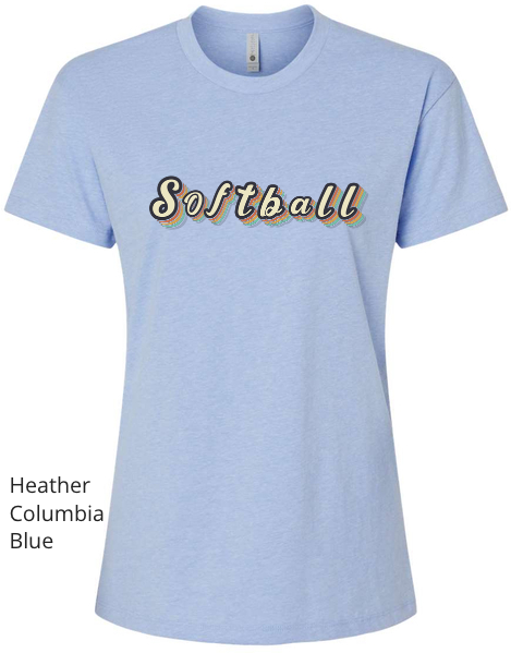 Thumbnail: Retro Lettered Softball T-Shirt