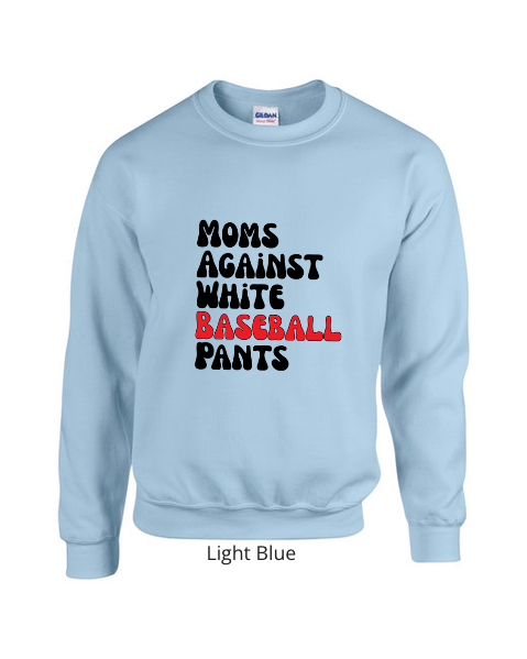 Thumbnail: White Baseball Pants Crewneck Sweatshirt