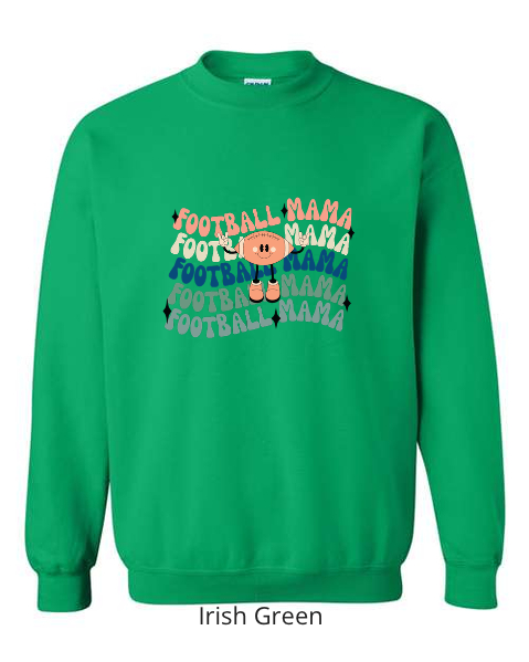 Thumbnail: Football Mama Crewneck Sweatshirt