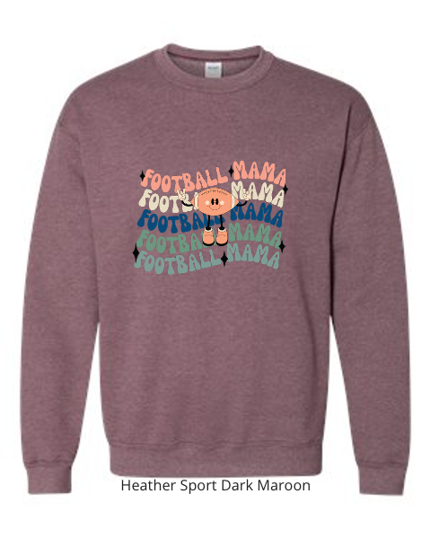 Thumbnail: Football Mama Crewneck Sweatshirt
