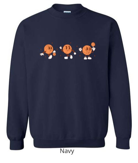 Thumbnail: Vintage Basketball Character Crewneck Sweatshirt