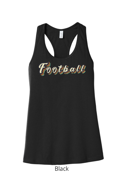 Thumbnail: Retro Lettered Football Racerback Tank Top