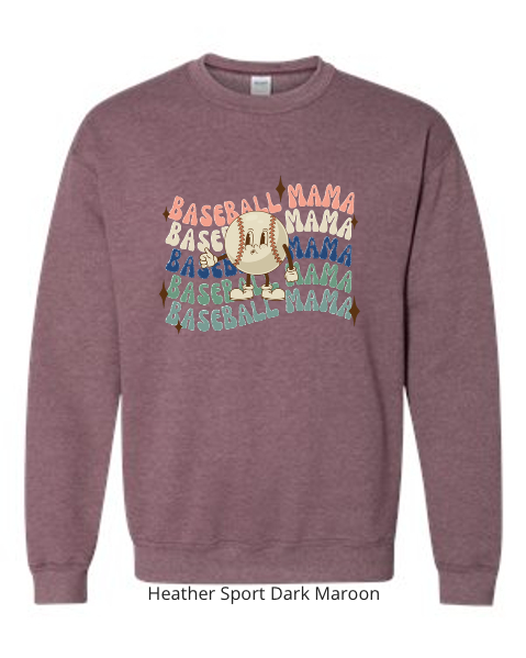 Thumbnail: Baseball Mama Crewneck Sweatshirt