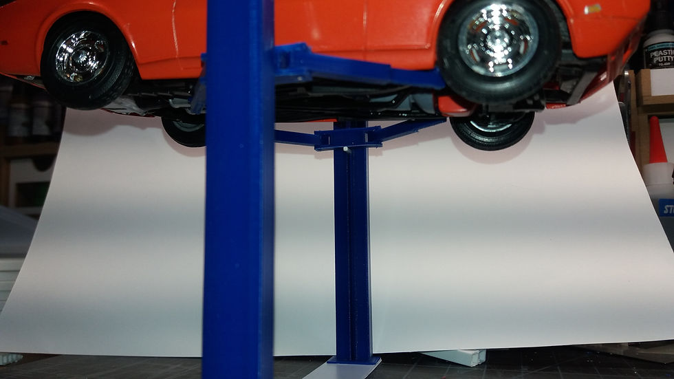 Thumbnail: Model Car Twin Post Lift 1:24 1:25 scale Diorama