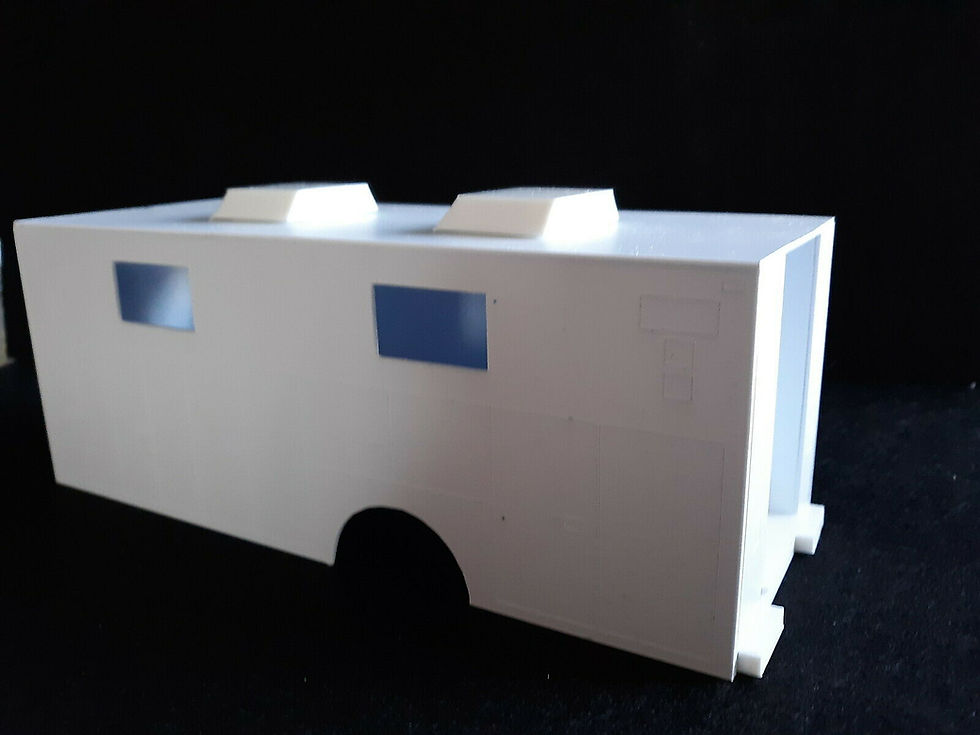 Thumbnail: Model Fire truck rescue body 1 Axle 1:32 1/32 scale model KIT