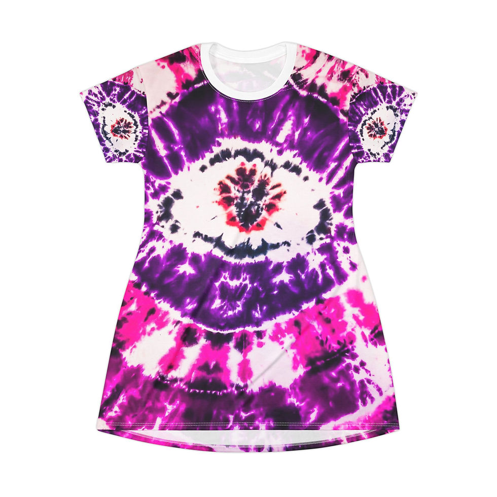 Tie Dye Eye T-Shirt Dress