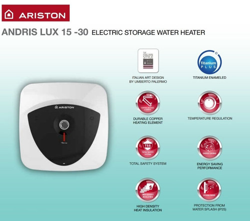 Ariston Andris Lux 30L Electric Storage Water Heater | Champion Republic