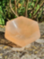 Thumbnail: Orange Selenite Crystal Charging Hexagon Shape Bowl