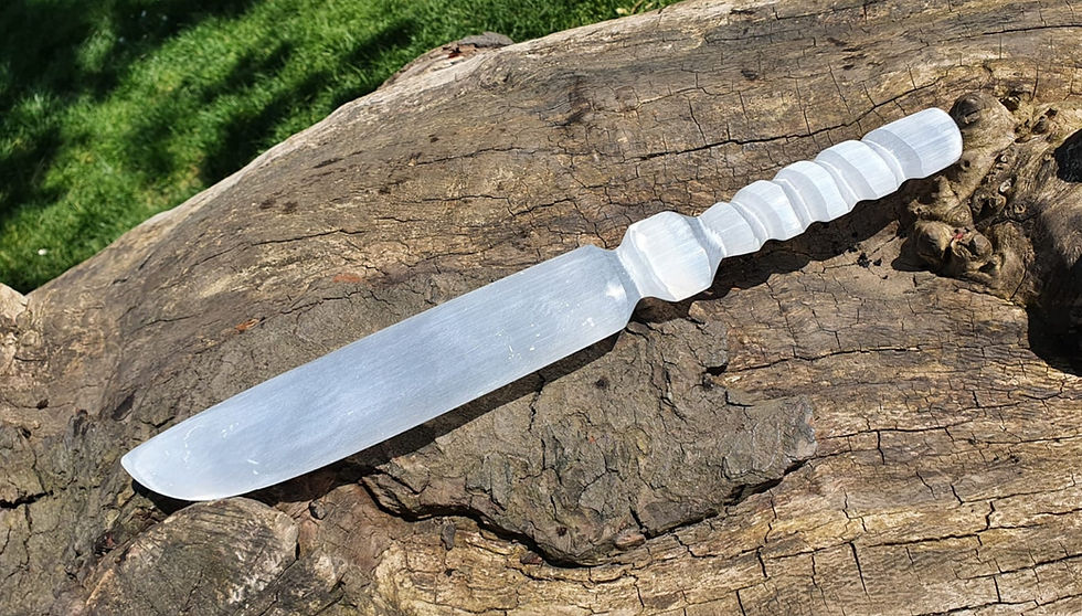 Thumbnail: Selenite Sword (Ornamental) Front