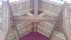 Beautiful entryway roof