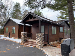 Exterior remodel, added new entry