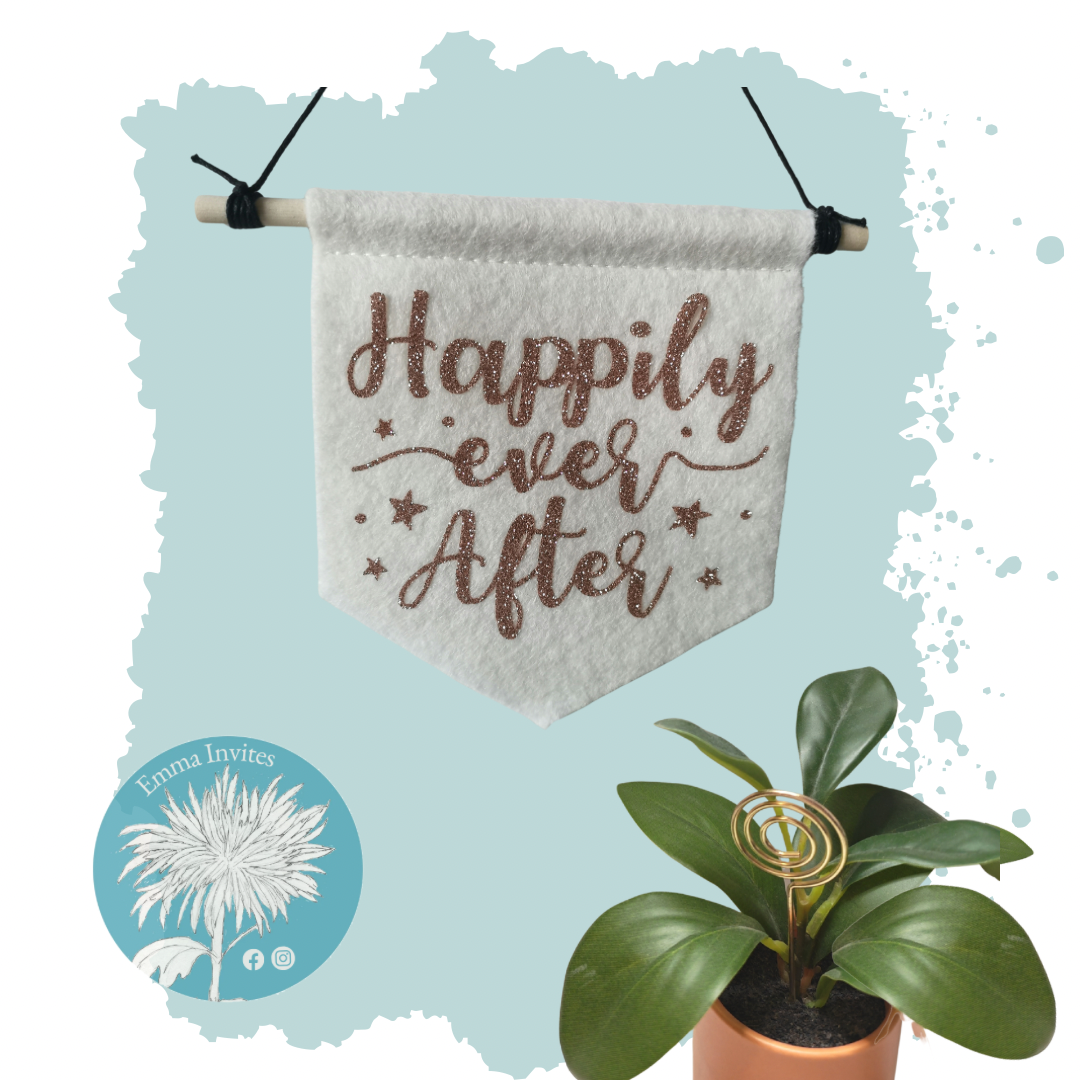 "Happily ever after" mini banner 