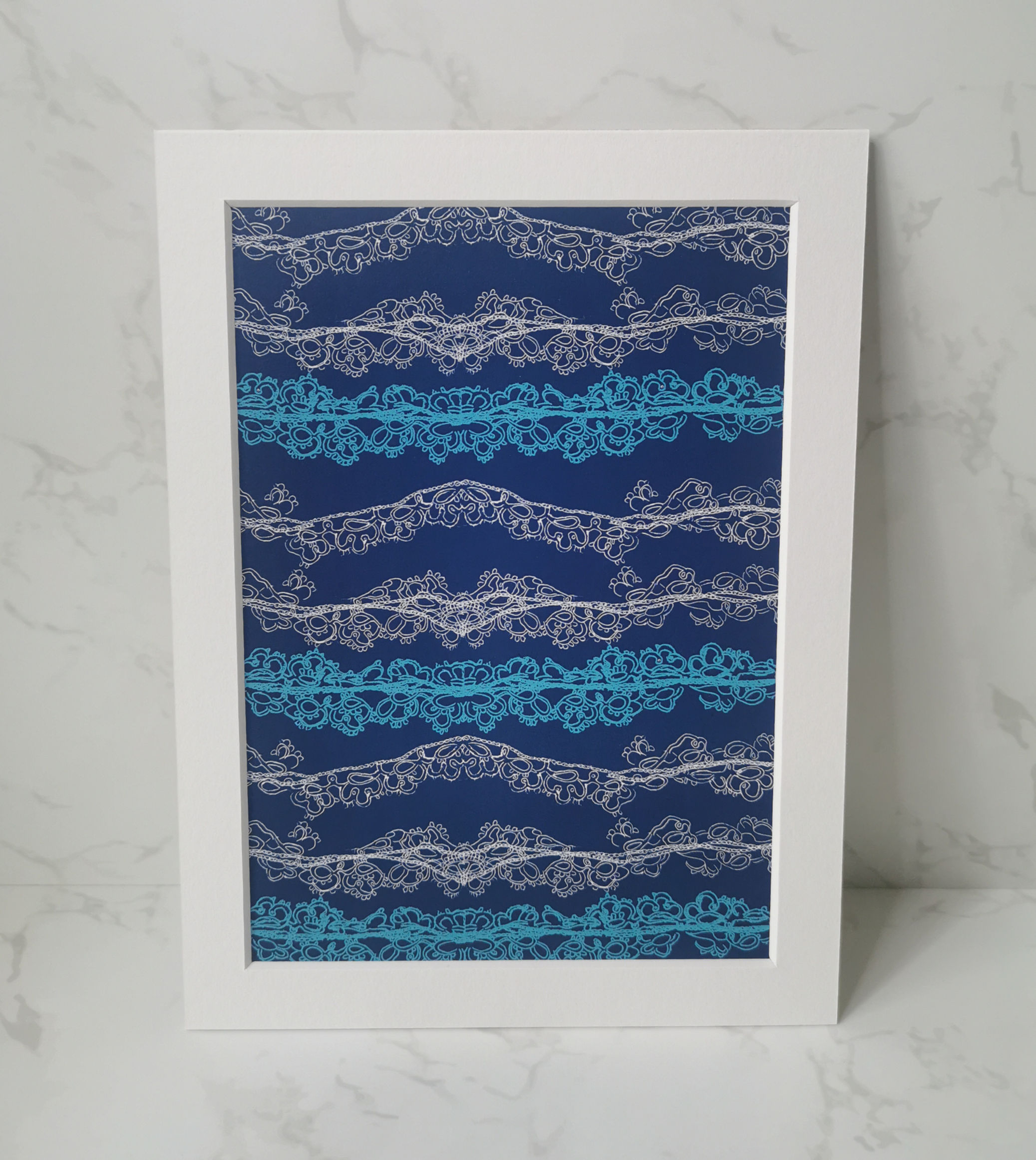 Mounted Pattern Print