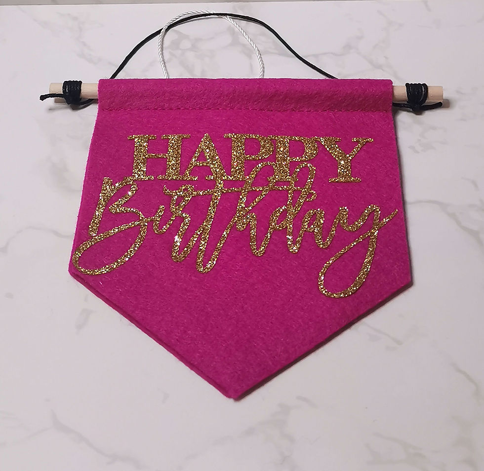 Thumbnail: "Happy birthday" mini banner