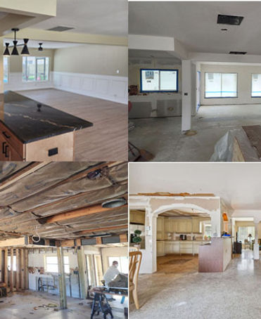 Complete home remodeling project in Largo, FL by MAC Development, showing demolition, stru