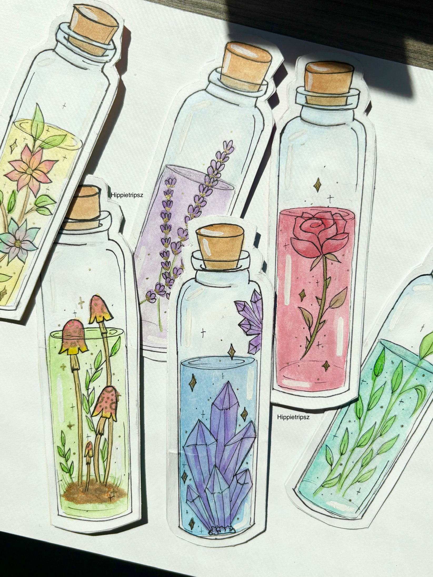 Spell Bottle Bookmarks