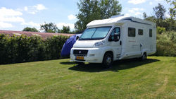 Onze plek op camping Le Paroy