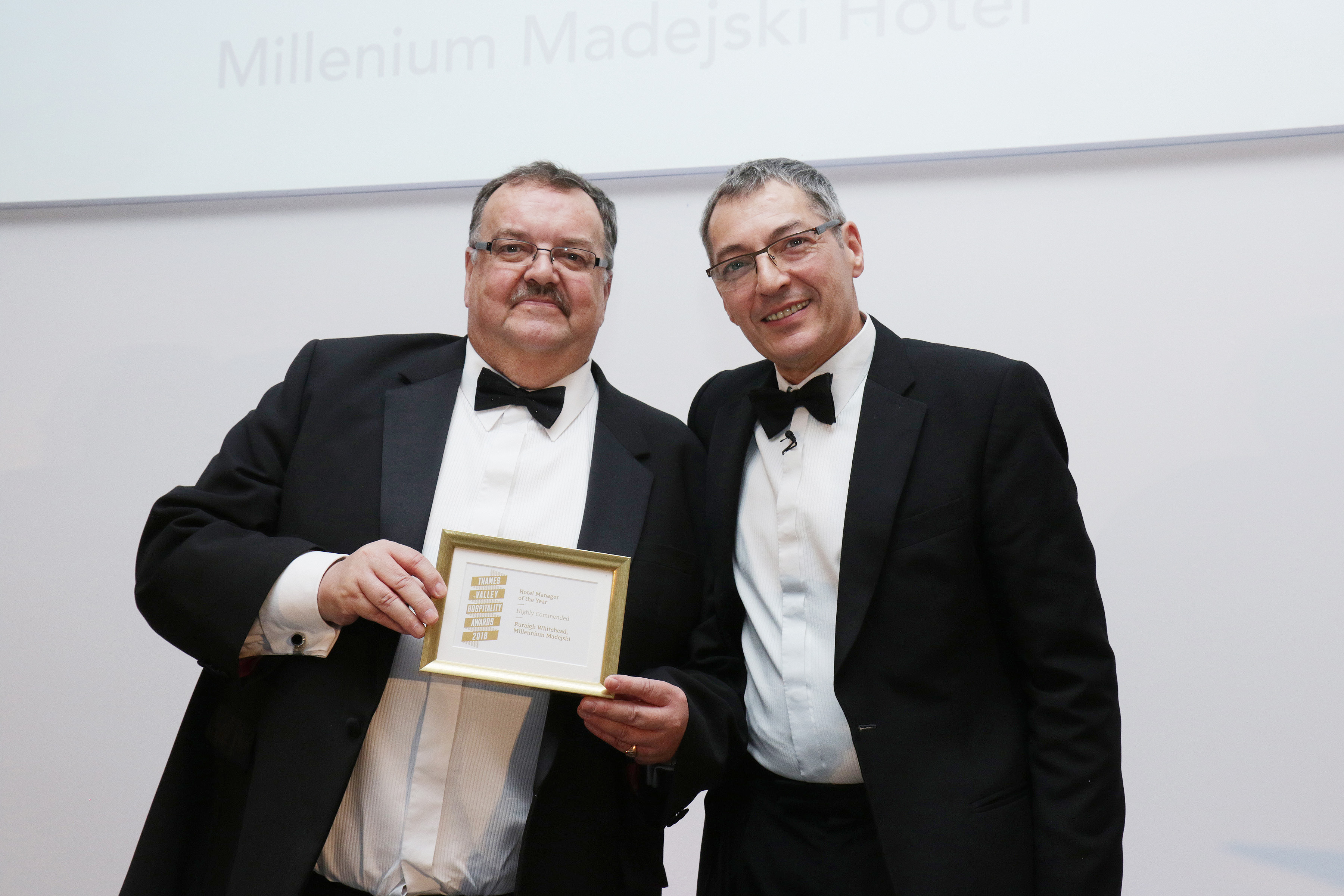 Ruraigh Whitehead of the Millennium Madejski Hotel is Highly Commended in Hotel Manager of the Year