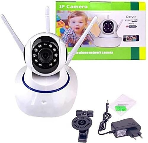 Miniatura: Camera ip WiFi 360 Graus 3 Antenas Segurança