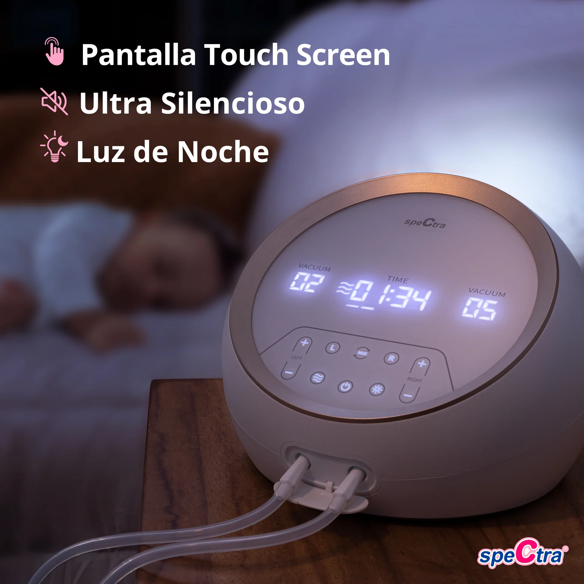 Extractor de leche materna eléctrico doble motor Dual S, Synergy Gold Spectra 2 Fases de extracción