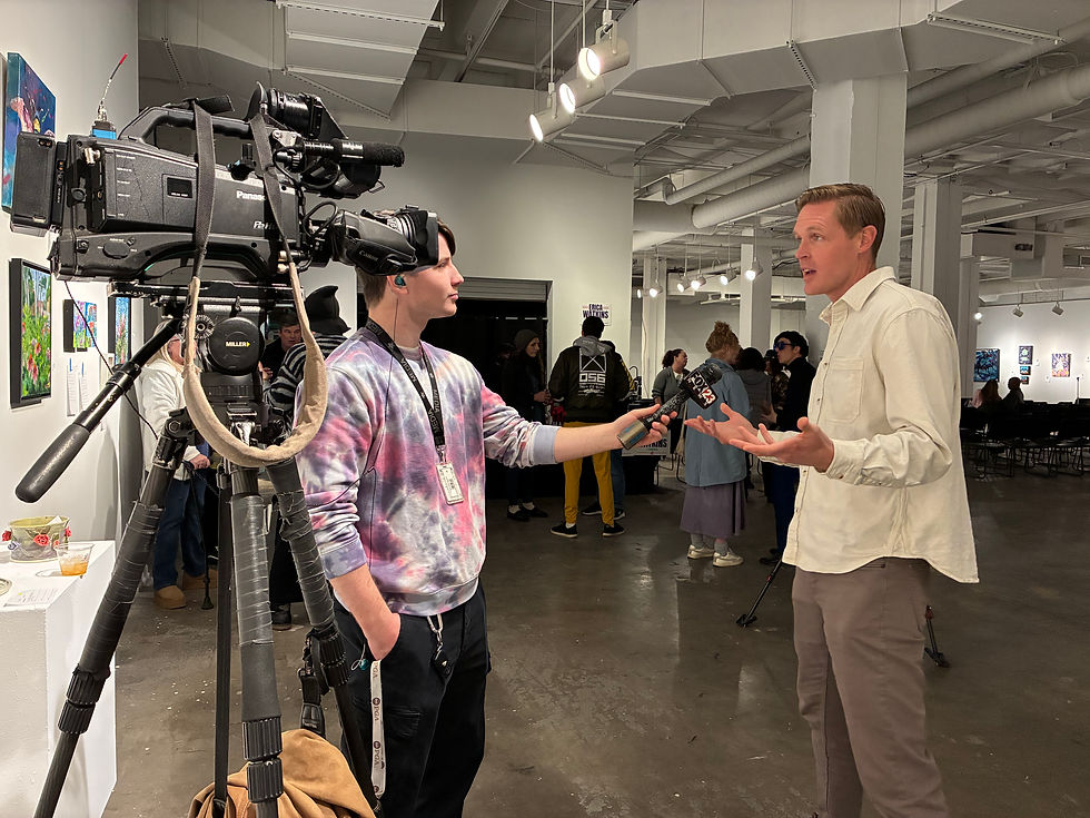 Civic Trust's Matt Harder with Fox23. 