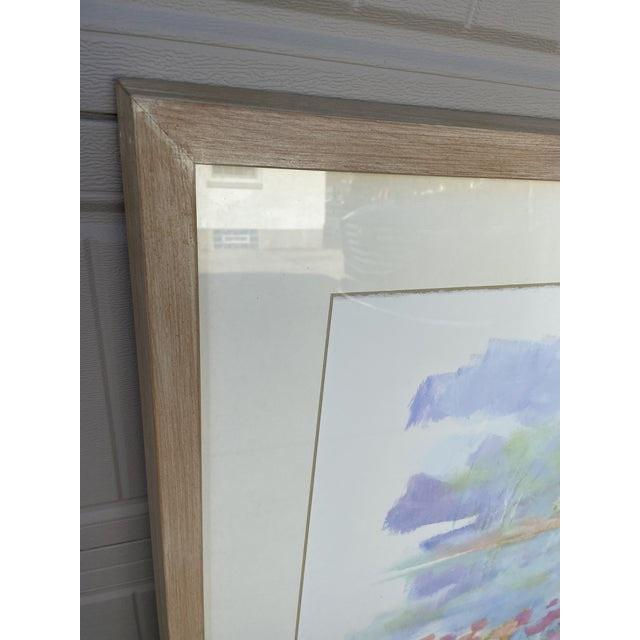 Thumbnail: Late 20th Century Extra Large Original Watercolor Painting