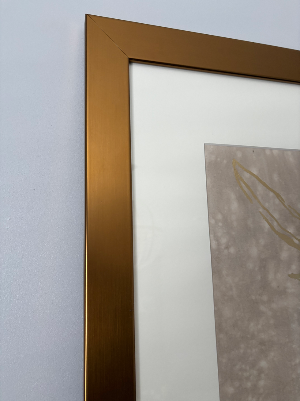 Thumbnail: Gold Foil Watercolor Artwork by Chelsea House