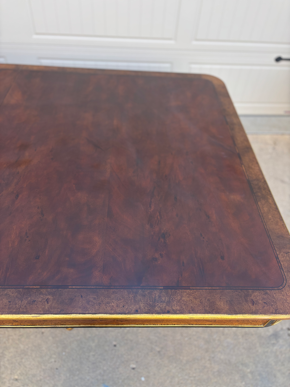 Thumbnail: Neoclassical Double Pedestal Dining Table by Baker Furniture