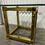 Thumbnail: Midcentury Mastercraft Brass Hollywood Regency Style Accent Side Tables- A Pair