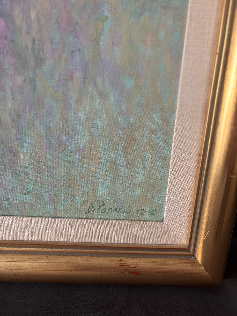 Thumbnail: Late 20th Century Framed Impressionist Landscape Painting