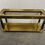 Thumbnail: Neoclassical Style Brass Console Table by Mastercraft