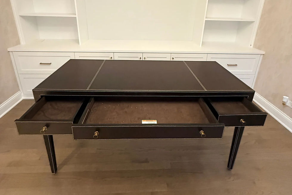 Thumbnail: Modern Clarendon Bernhardt Leather Desk