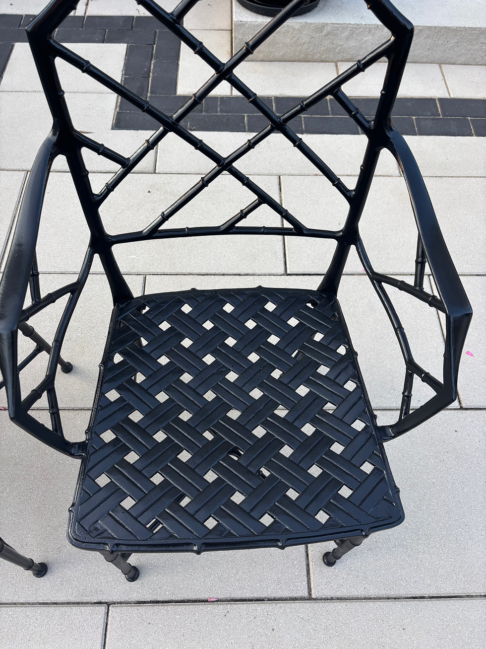 Thumbnail:  Restored Chinoiserie Calcutta Patio Chairs by Brown Jordan